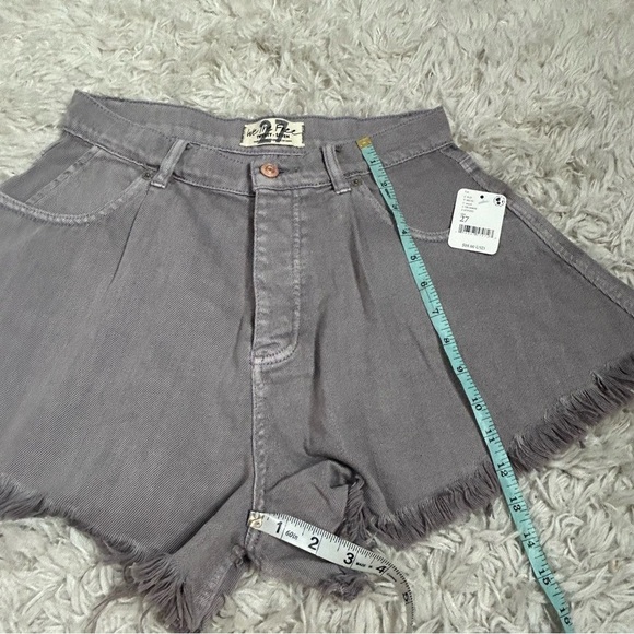 Free People Gray Jean Shorts - Picture 15 of 15